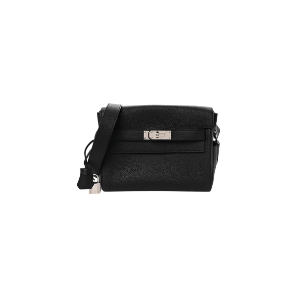 Hermès Etoupe Togo Kelly Messenger Palladium Hardware