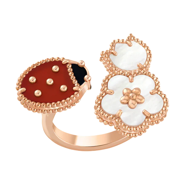 VCA Lucky Spring Between the Finger ring