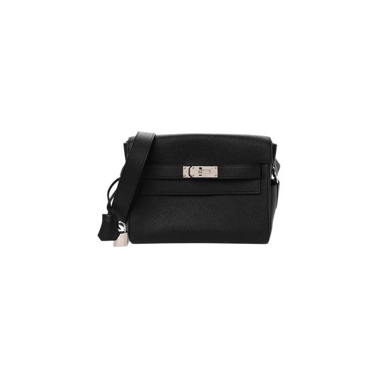 Hermès Etoupe Togo Kelly Messenger Palladium Hardware